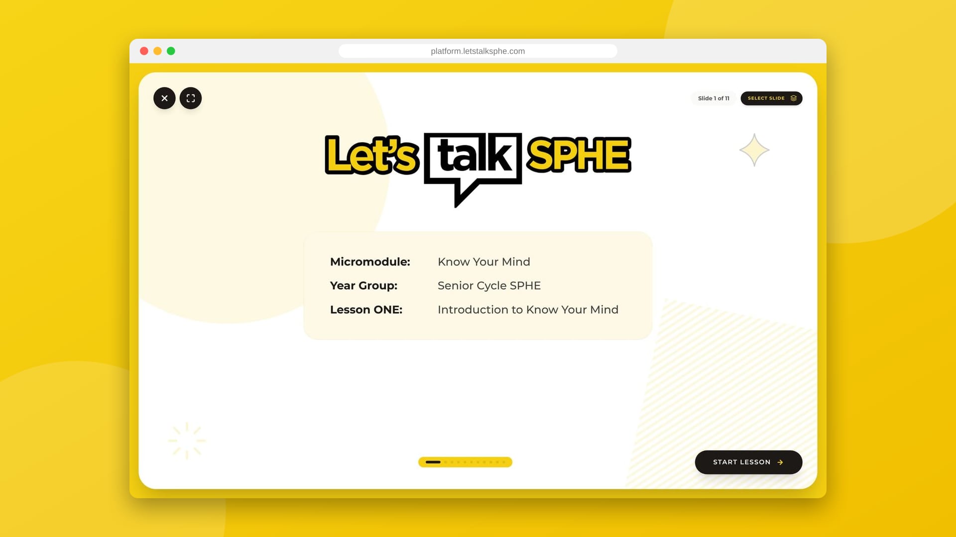 Let's Talk SPHE platform presentation